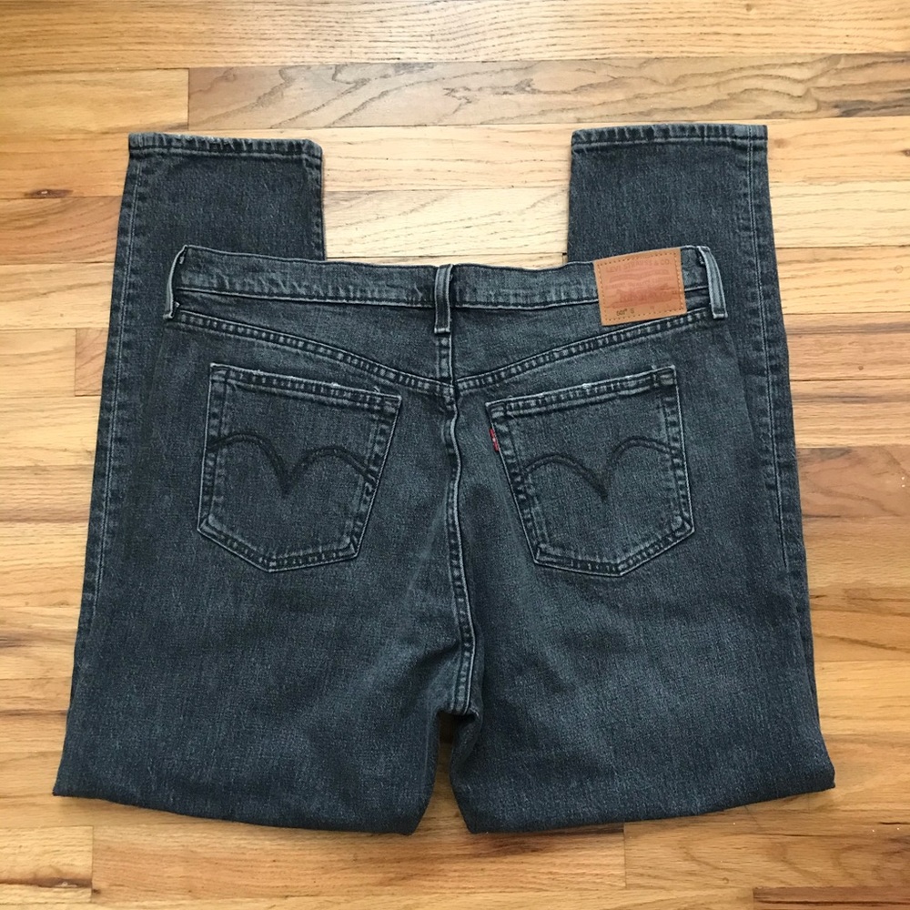 Levi’s 501 High Rise Skinny Jeans 33 x 28 Grey